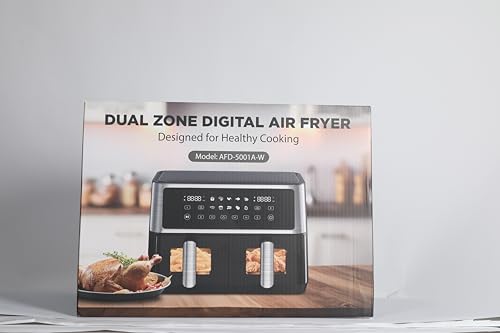 10L Dual Drawer Air Fryer – 10-in-1 Presets, Sync Cook, Smart Touchscreen
