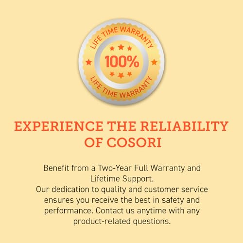 COSORI Dual Air Fryer โ 8.5L Family Size, 8-in-1 Cooking, Non-Stick, Black
