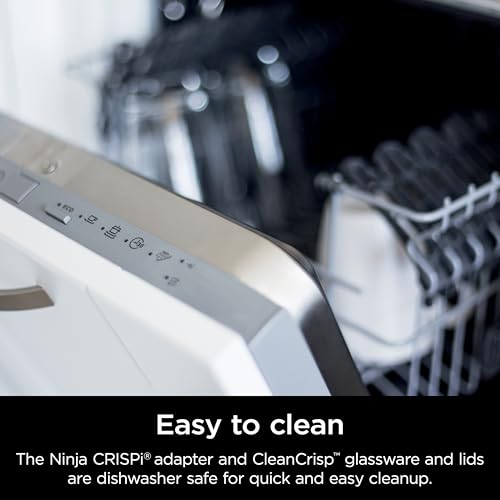 Ninja Crispi 4-in-1 Portable Glass Air Fryer Cooking System, 4-Quart