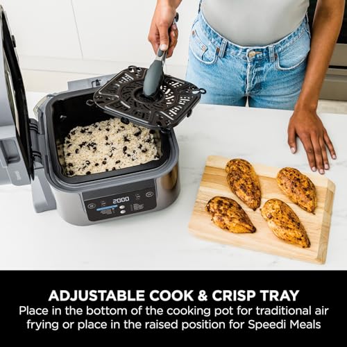 Ninja Speedi 10-in-1 Rapid Cooker & Air Fryer – 5.7L, Multi-Function, Grey