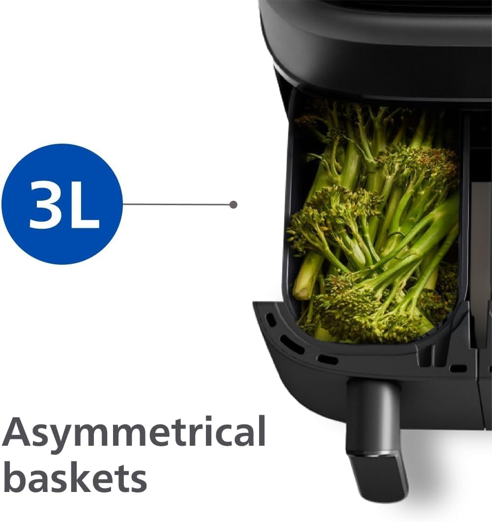 Philips Dual Basket 9L Air Fryer – Touchscreen with Rapid Air Technology