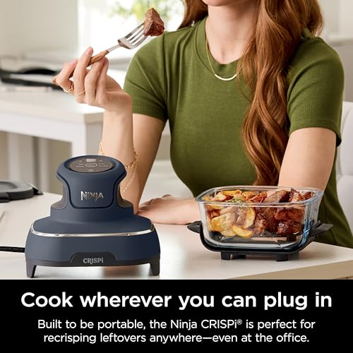Ninja Crispi 4-in-1 Portable Glass Air Fryer Cooking System, 4-Quart
