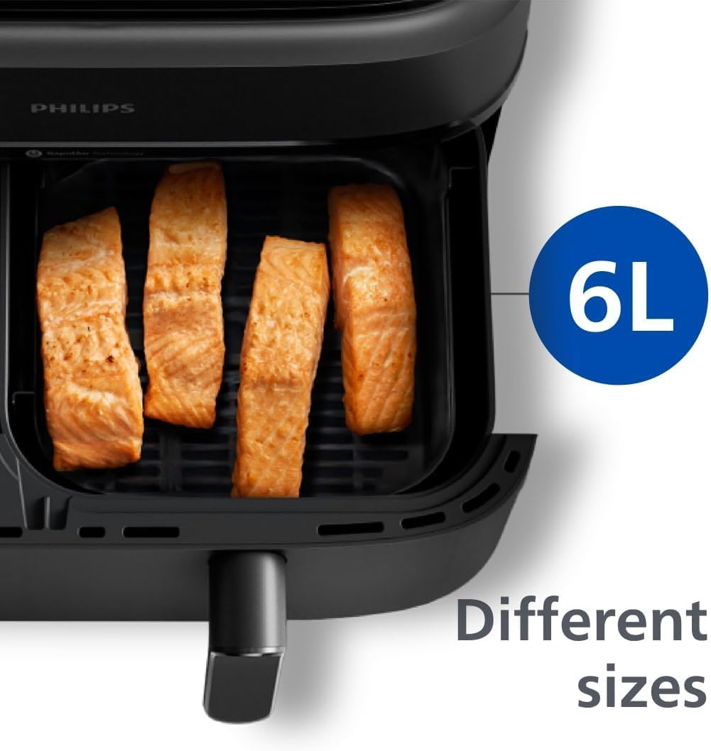 Philips Dual Basket 9L Air Fryer – Touchscreen with Rapid Air Technology