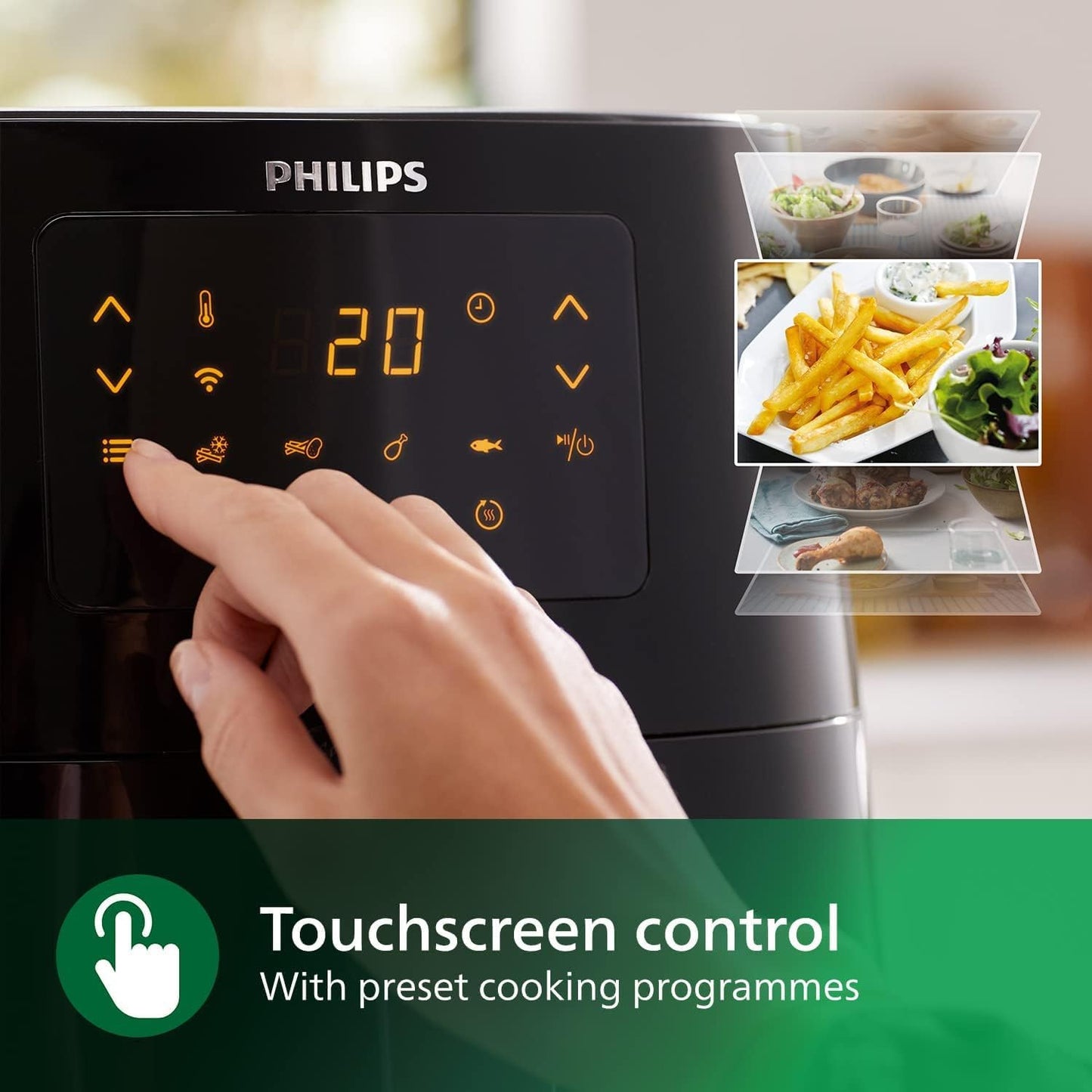 Philips Airfryer 5000 XL – 6.2L, 14-in-1 Cooking, Wi-Fi, Rapid Air Technology