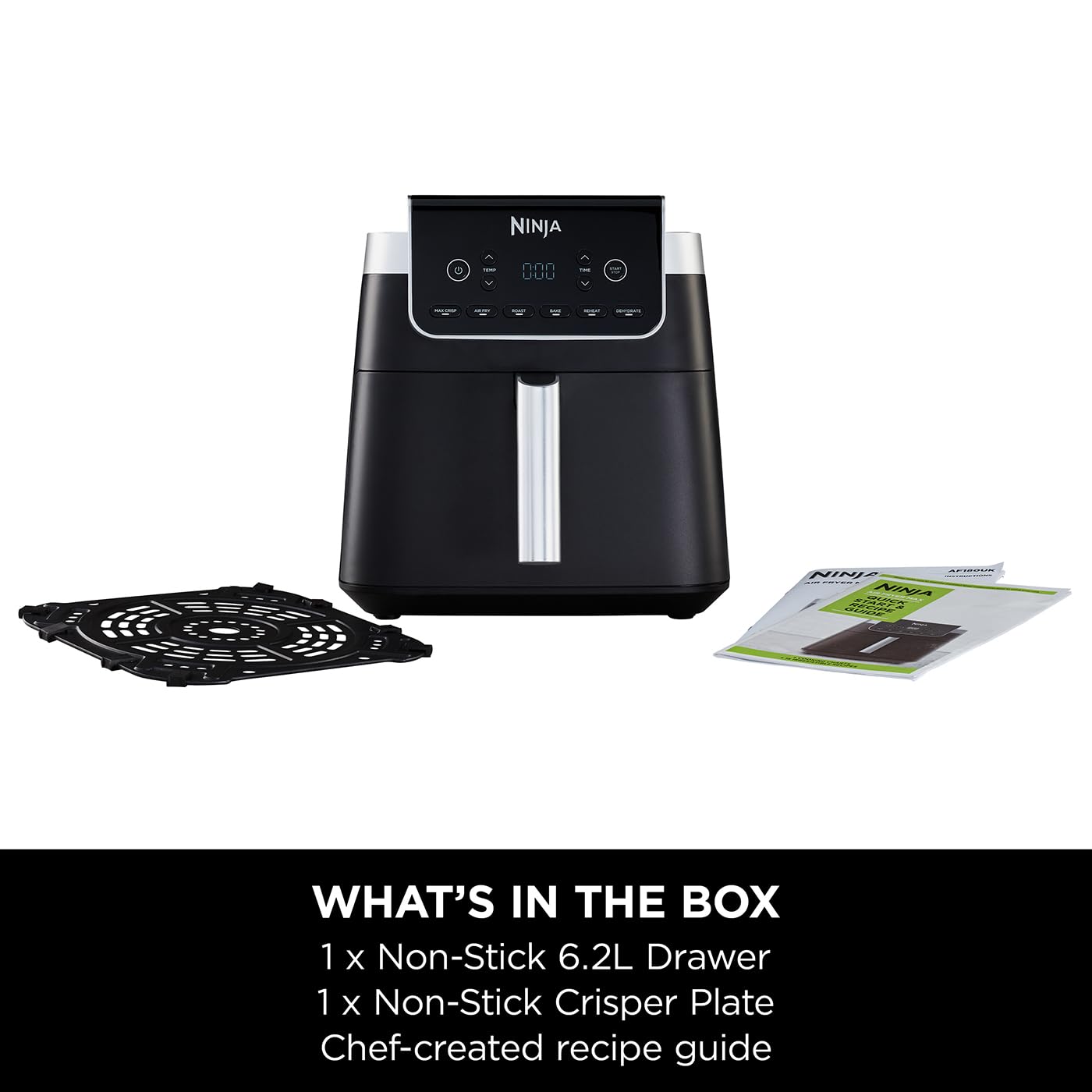 Ninja MAX PRO 6.2L Air Fryer – Digital Single Drawer, Roast, Bake & Reheat