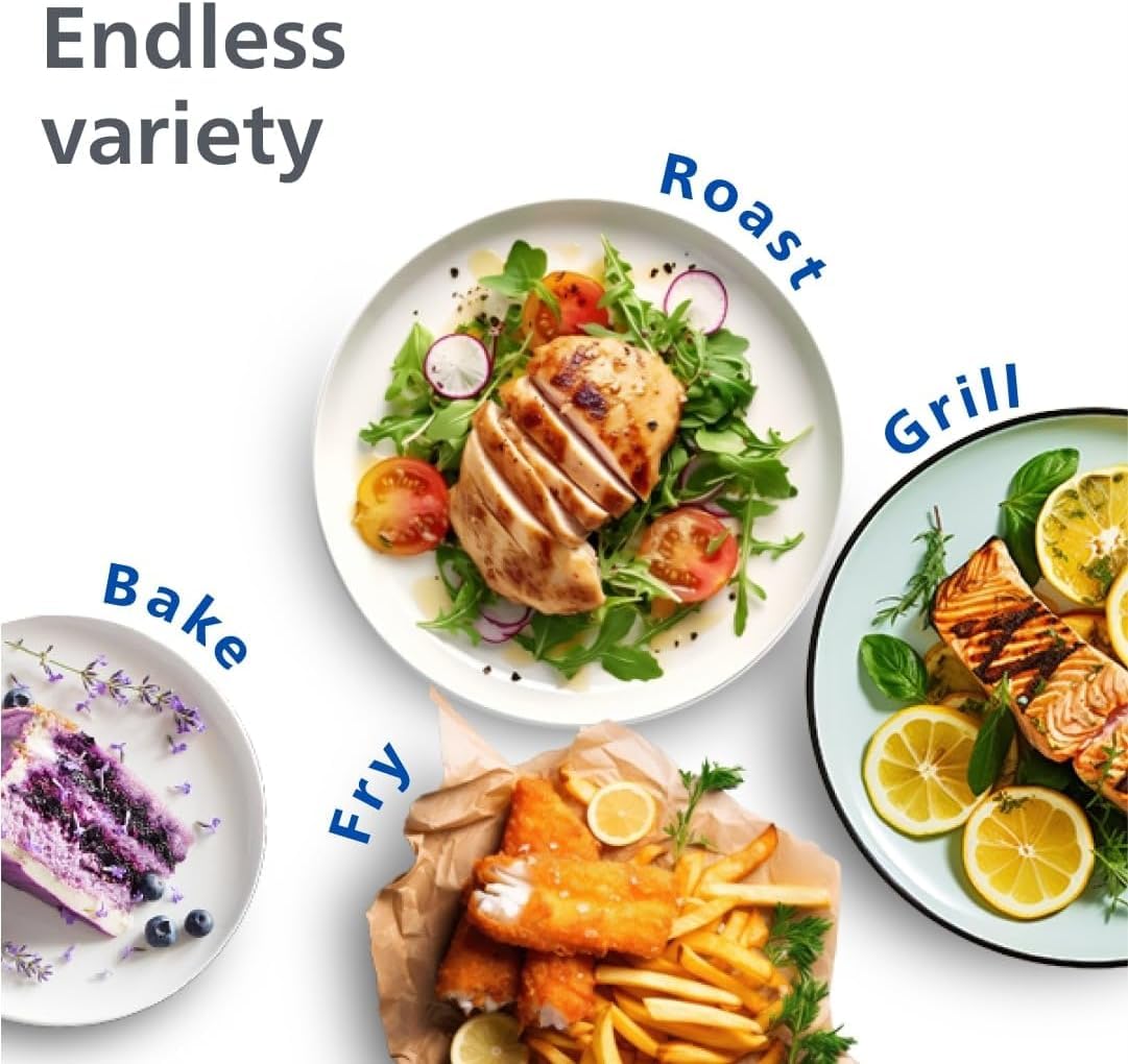 Philips Dual Basket 9L Air Fryer – Touchscreen with Rapid Air Technology
