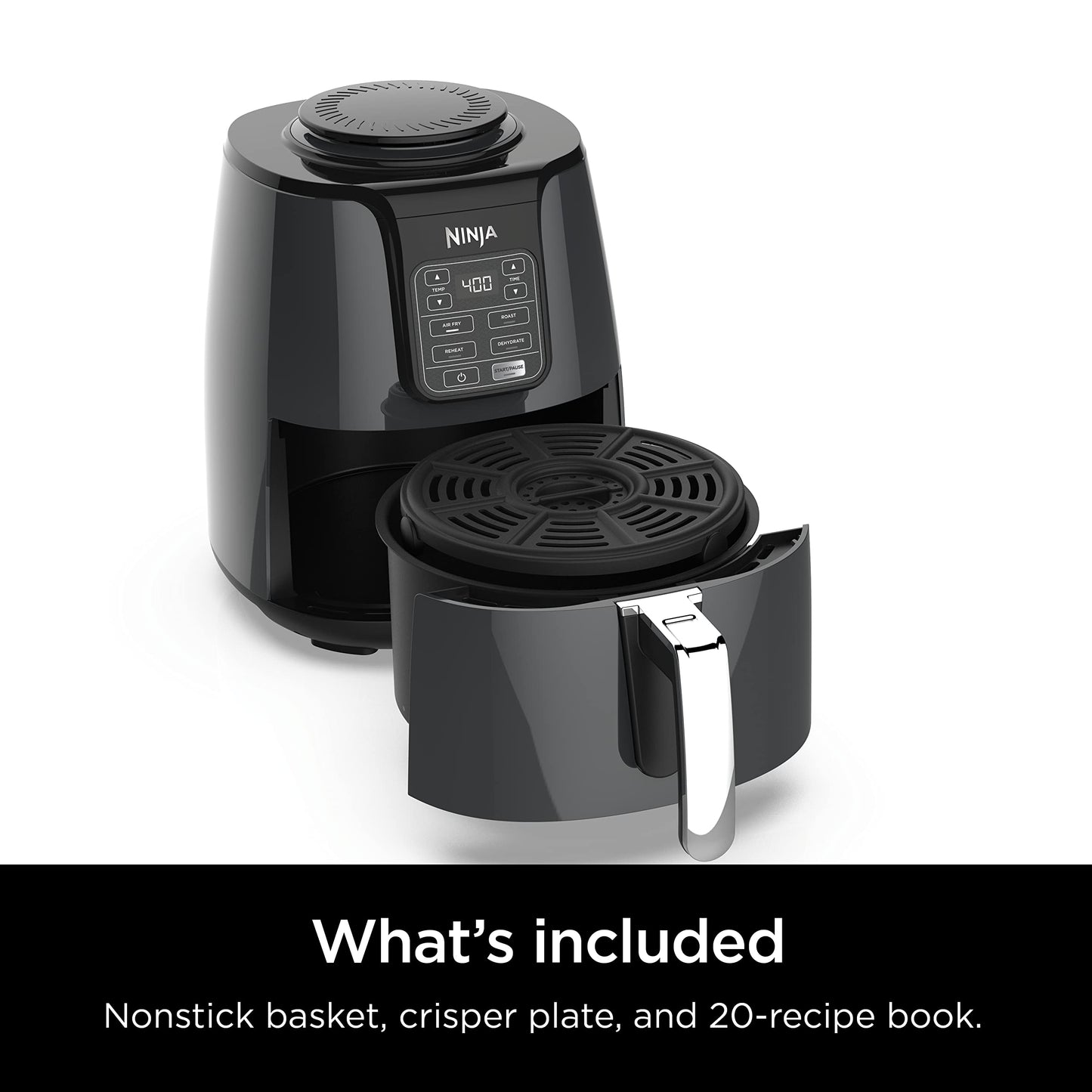 Ninja 4-Quart Air Fryer, 4-in-1 Cooking Functions, Compact & Easy to Clean