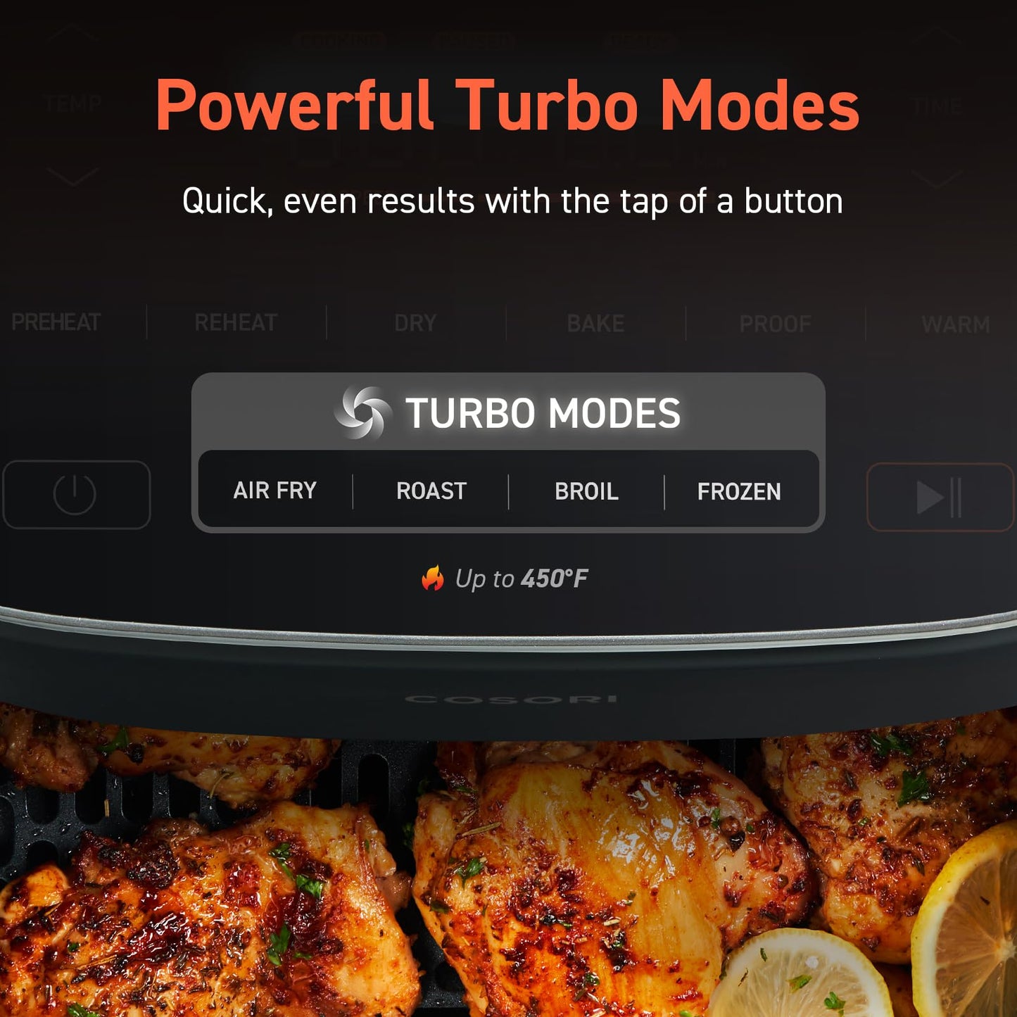 COSORI TurboBlaze 6-Quart Air Fryer, 9-in-1 Compact Large Capacity with Turbo Mode & Precise Temperature Control