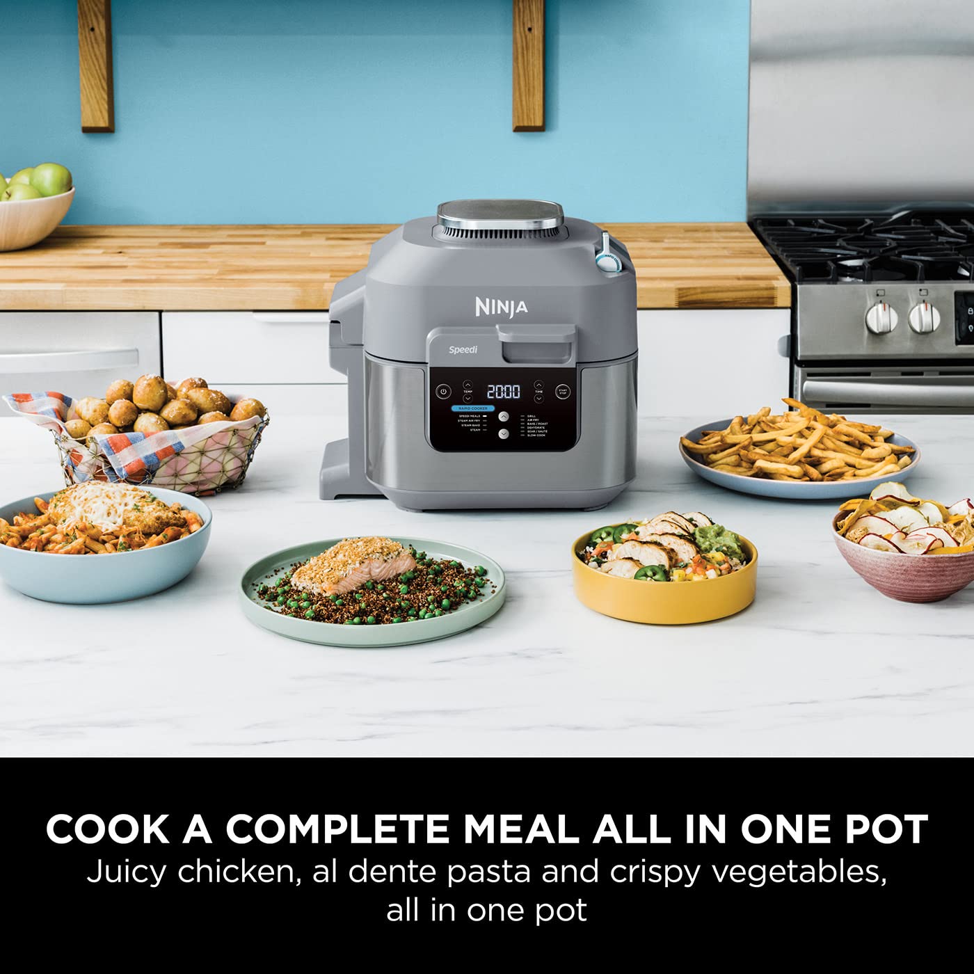 Ninja Speedi 10-in-1 Rapid Cooker & Air Fryer – 5.7L, Multi-Function, Grey