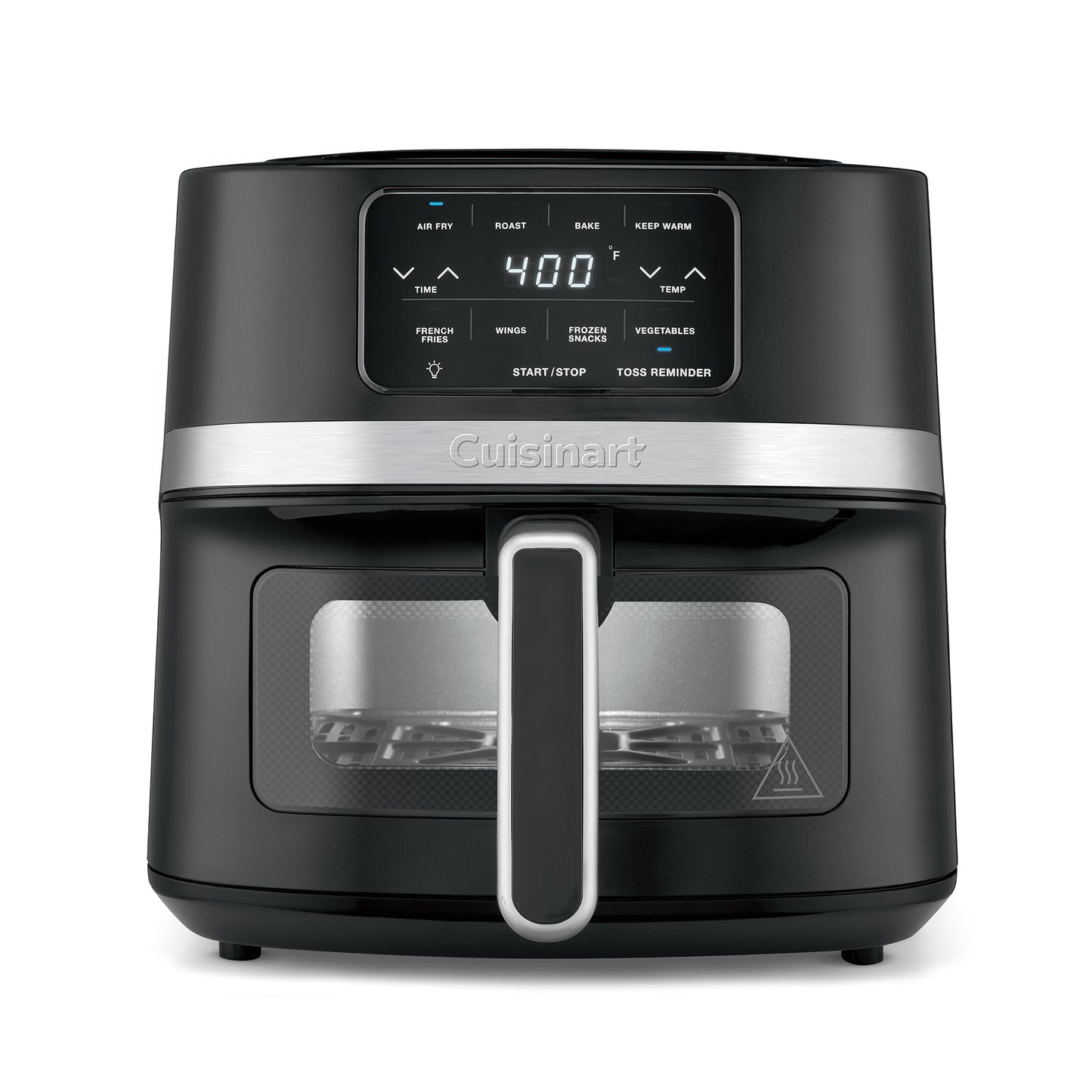 Cuisinart 4.5-Quart Air Fryer, Stainless Steel & Black with 4 Cooking Functions