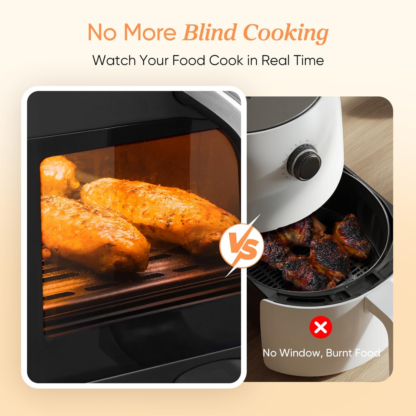 COSORI Dual Air Fryer โ 8.5L Family Size, 8-in-1 Cooking, Non-Stick, Black