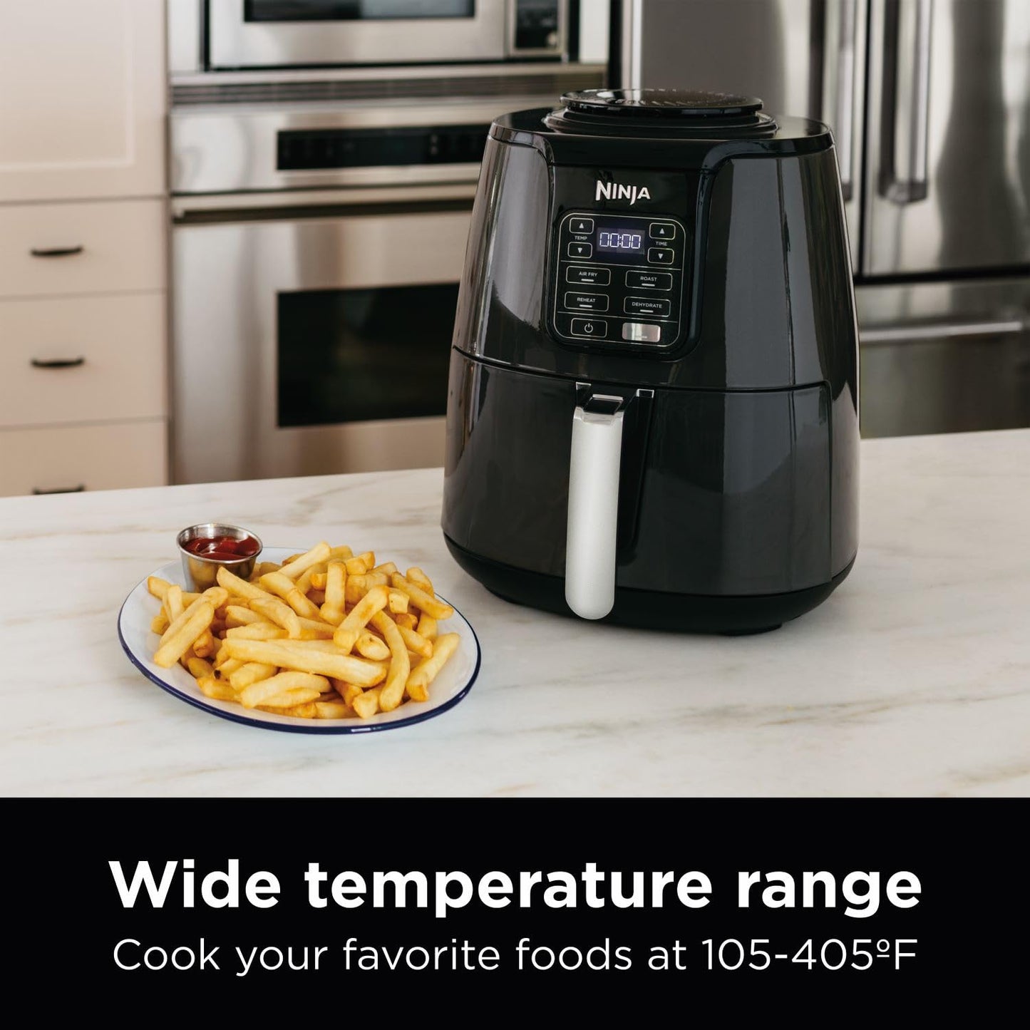 Ninja 4-Quart Air Fryer, 4-in-1 Cooking Functions, Compact & Easy to Clean