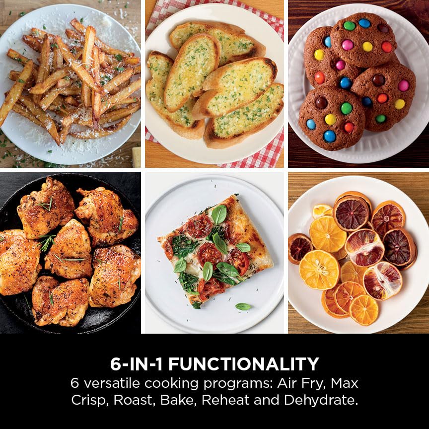 Ninja Double Stack Air Fryer – 7.6L, Vertical Dual Drawer, 6 Functions, Black
