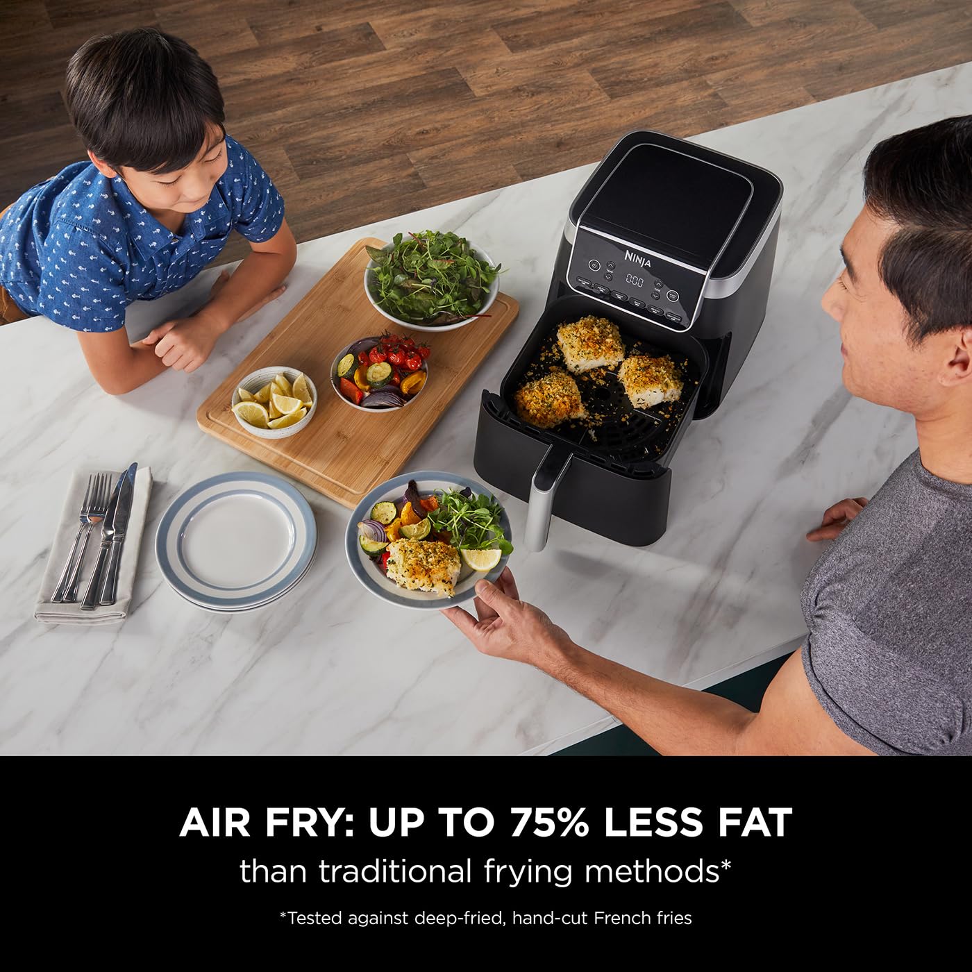 Ninja MAX PRO 6.2L Air Fryer – Digital Single Drawer, Roast, Bake & Reheat