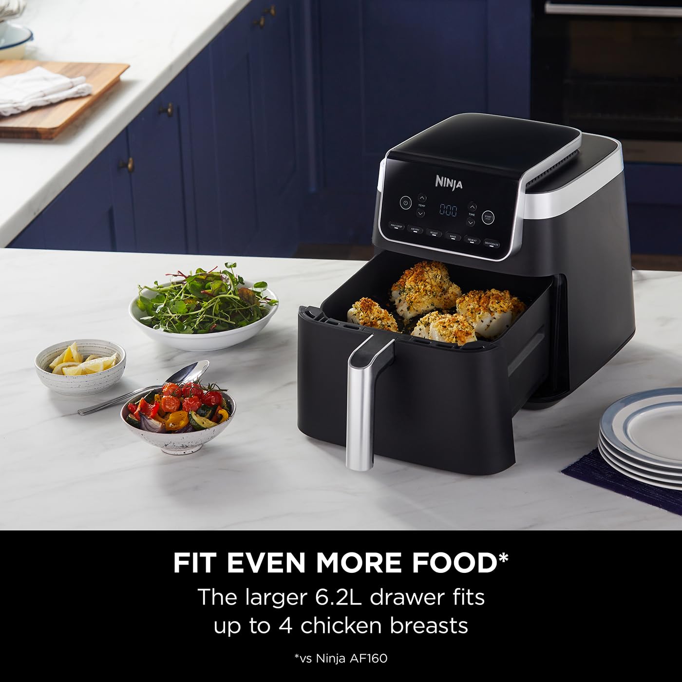 Ninja MAX PRO 6.2L Air Fryer – Digital Single Drawer, Roast, Bake & Reheat