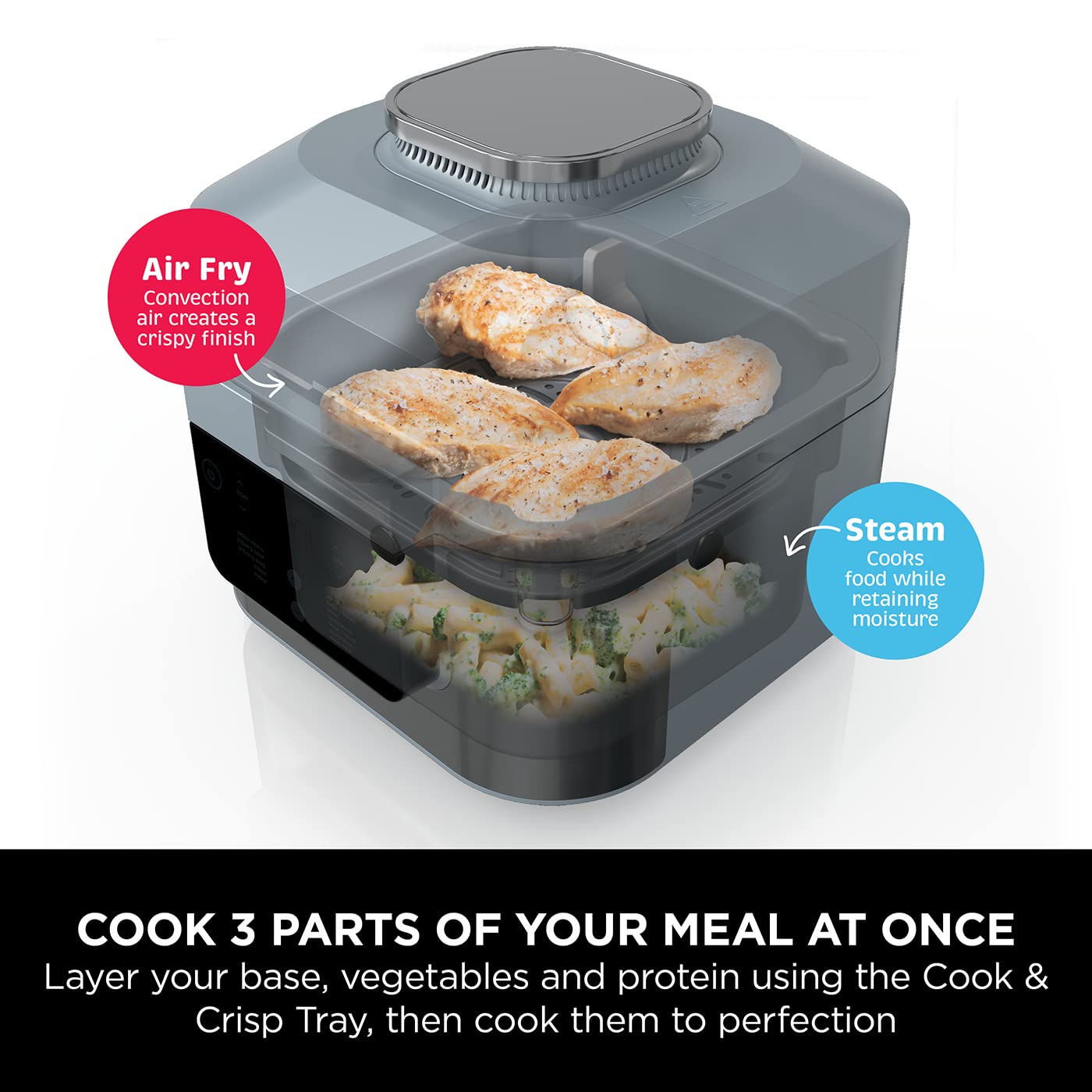 Ninja Speedi 10-in-1 Rapid Cooker & Air Fryer – 5.7L, Multi-Function, Grey