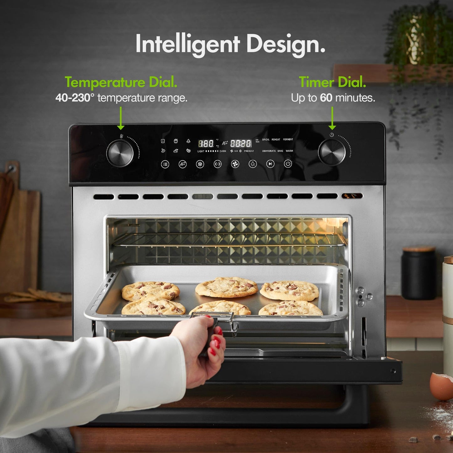 VonShef 28L Air Fryer Oven – Digital Countertop Convection with Rotisserie