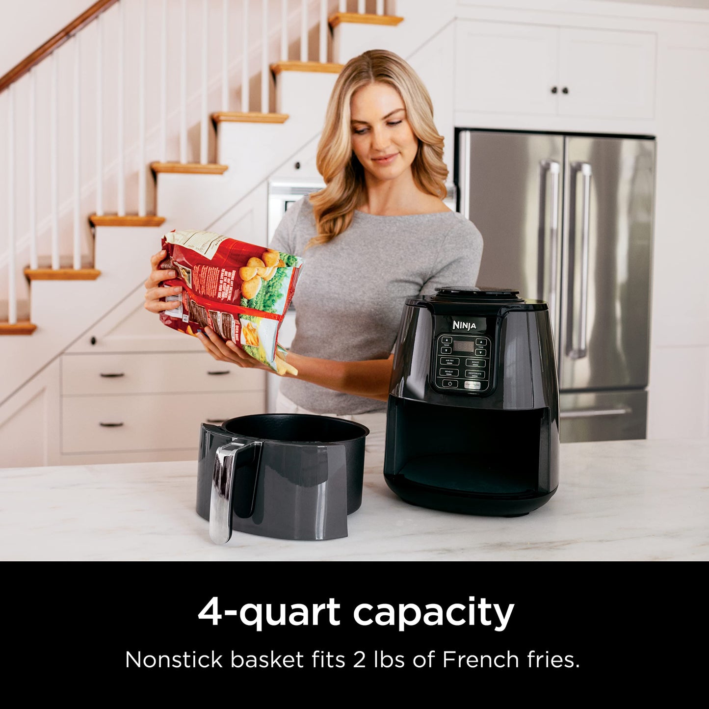 Ninja 4-Quart Air Fryer, 4-in-1 Cooking Functions, Compact & Easy to Clean