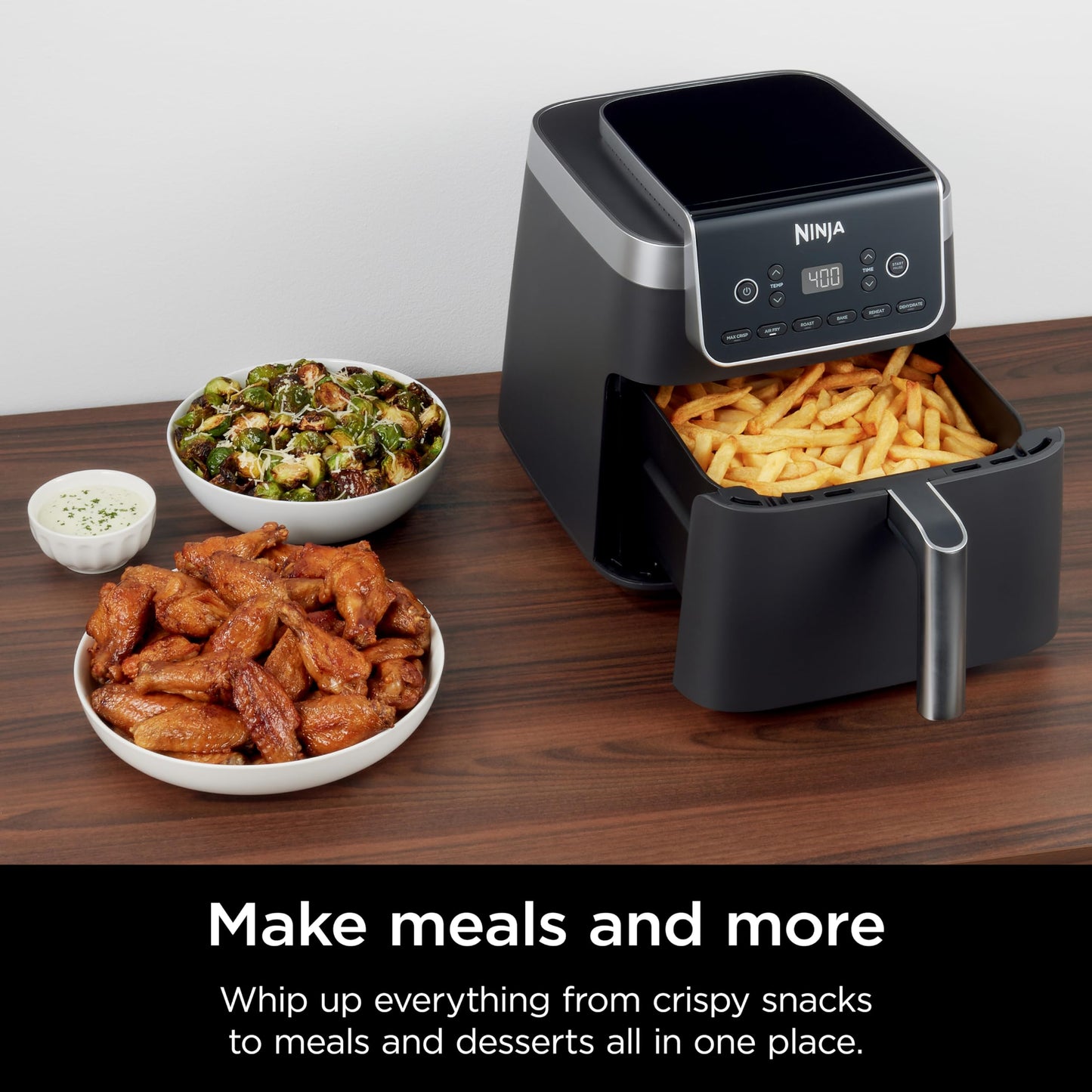 Ninja Pro XL 6-in-1 Air Fryer, 6.5-Quart Large Capacity with Max Crisp Technology