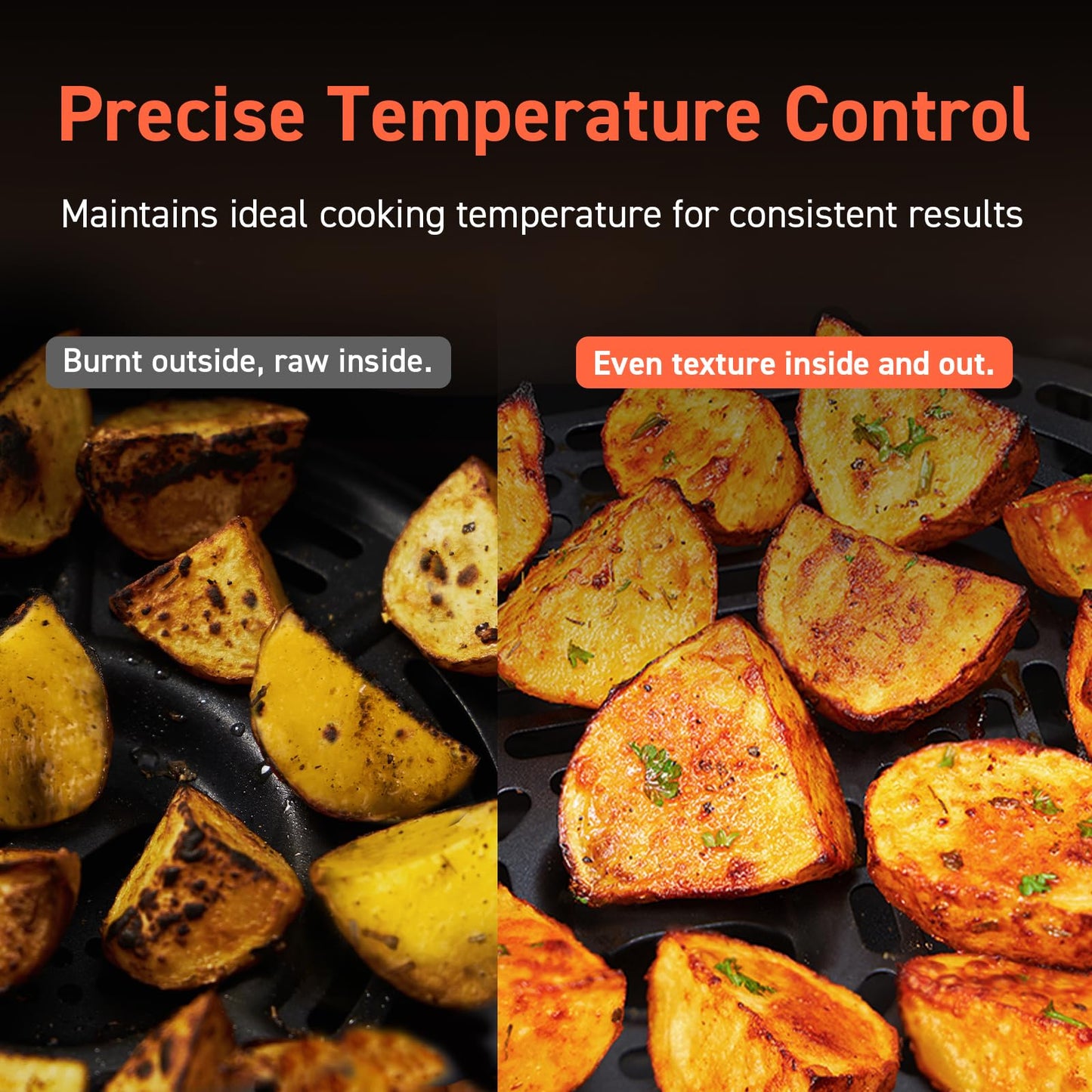 COSORI TurboBlaze 6-Quart Air Fryer, 9-in-1 Compact Large Capacity with Turbo Mode & Precise Temperature Control