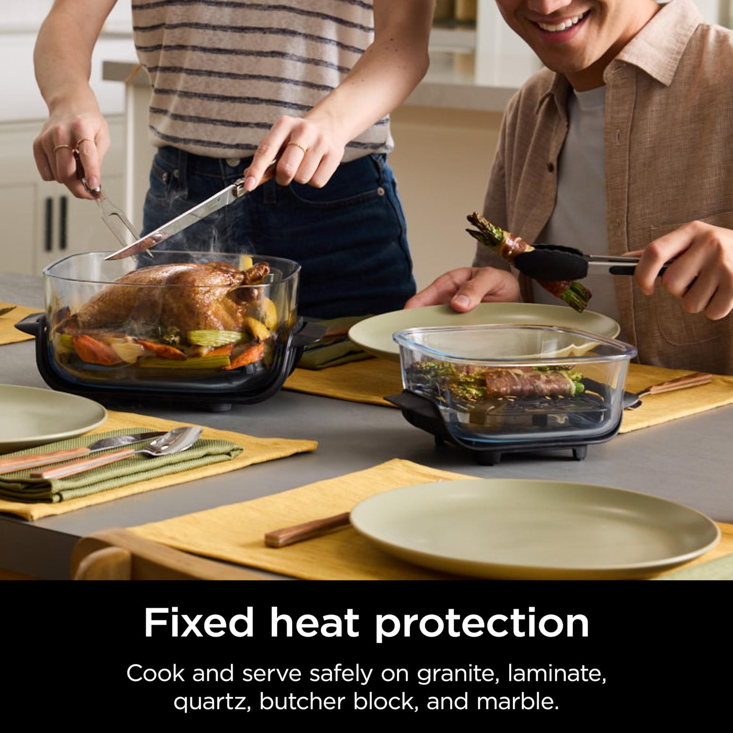 Ninja Crispi 4-in-1 Portable Glass Air Fryer Cooking System, 4-Quart