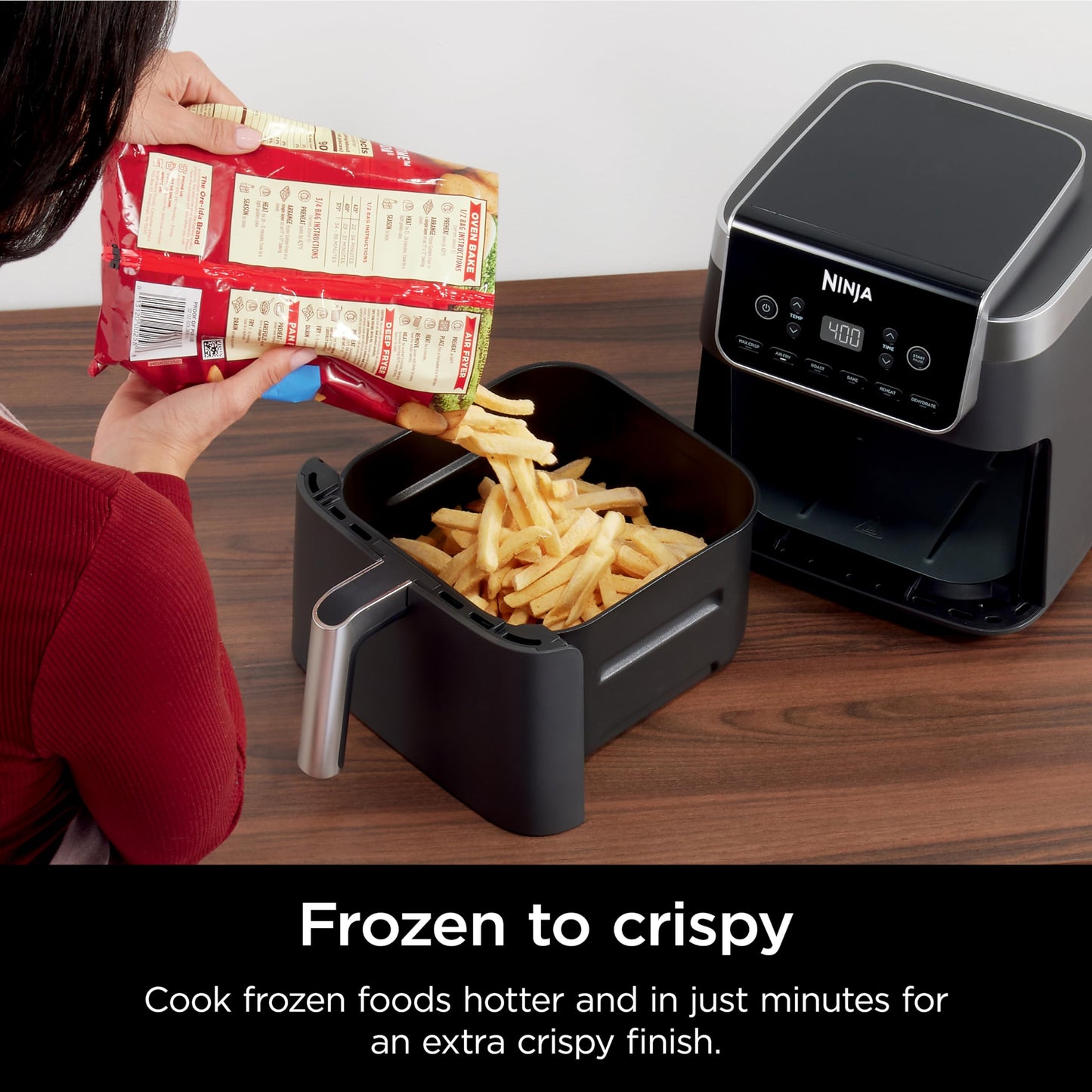 Ninja Pro XL 6-in-1 Air Fryer, 6.5-Quart Large Capacity with Max Crisp Technology
