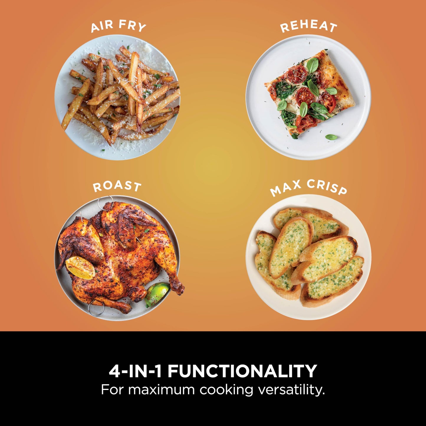 Ninja Foodi Dual Zone Air Fryer – 7.6L, 2 Drawers, 4-in-1 Functions, Black