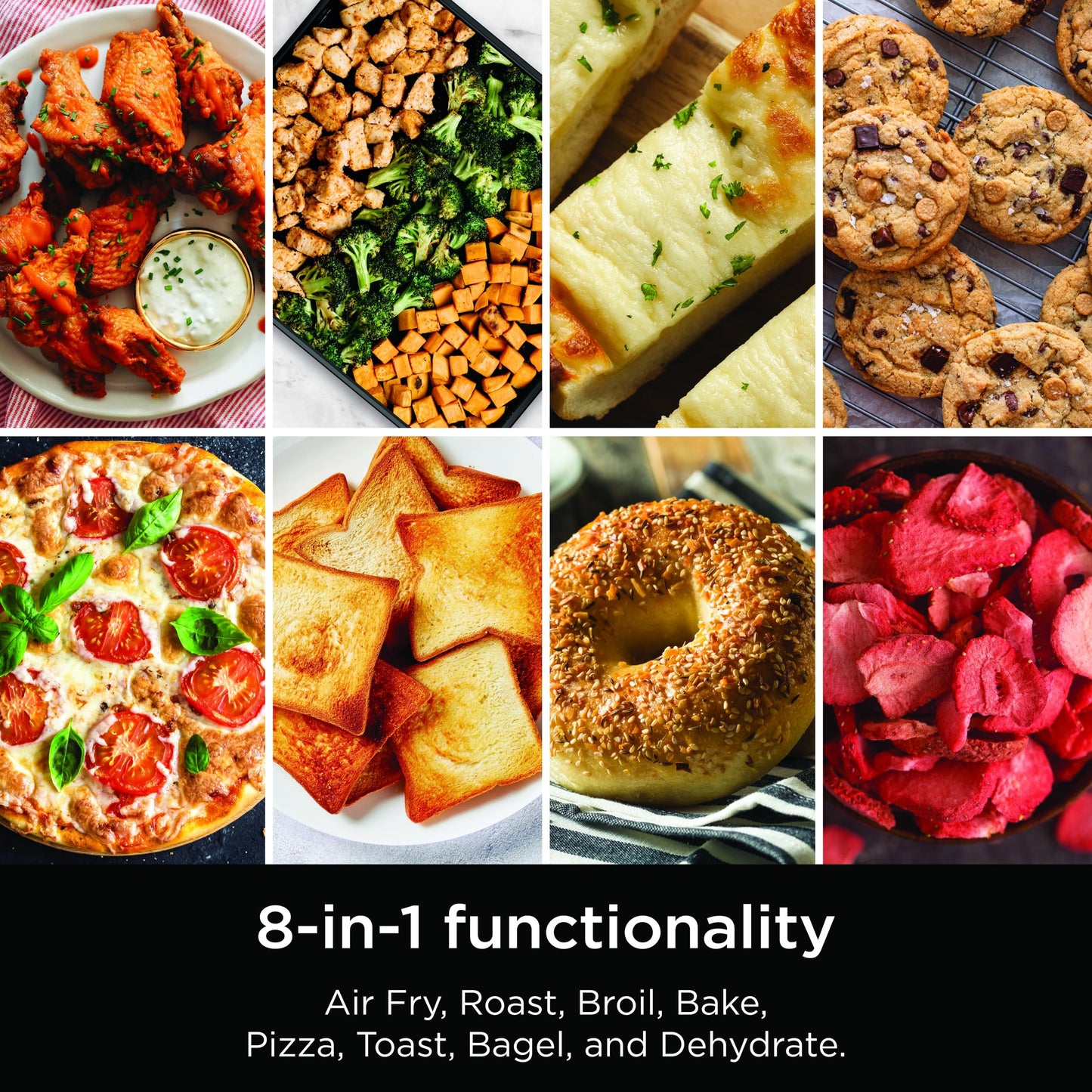 Ninja Flip 8-in-1 Toaster Oven & Air Fryer with Large Capacity, Stainless Steel
