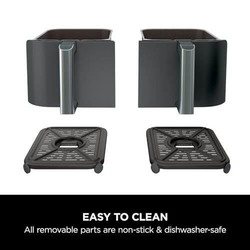 Ninja Foodi MAX Dual Zone Air Fryer – 9.5L, 2 Drawers, 6-in-1 Cooking, Black