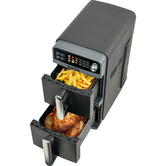 BiutiViita 10L Dual Basket Air Fryer – 2 Drawers, 9-in-1 Modes, Family Size