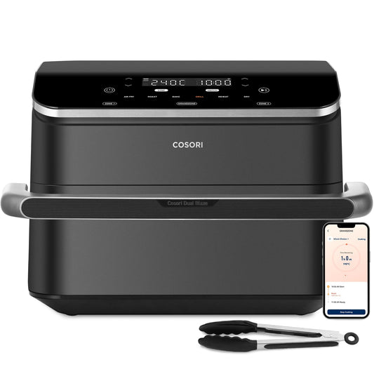 COSORI Dual Air Fryer 10L – Single & Double Zone, 8-in-1 Cooking, Smart Control