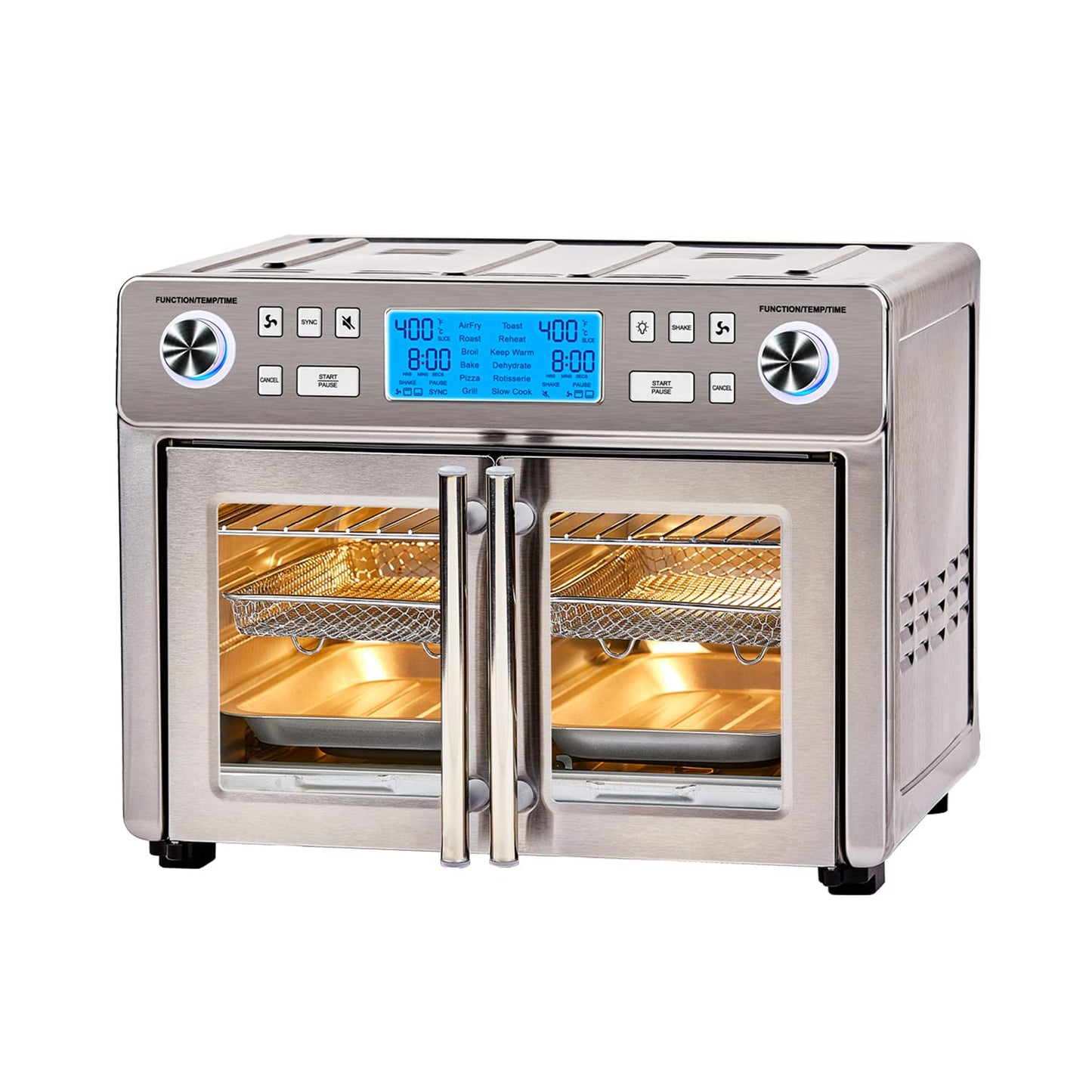 Emeril Lagasse Dual Zone 360 Air Fryer Oven with French Doors, 25-Quart Extra Large Countertop Convection Cooker