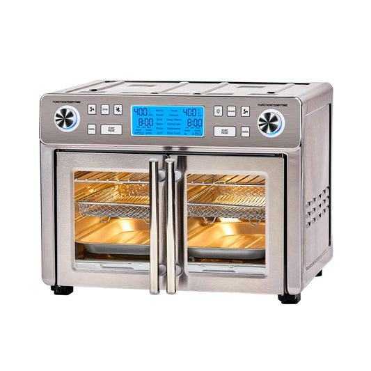 Emeril Lagasse Dual Zone 360 Air Fryer Oven with French Doors, 25-Quart Extra Large Countertop Convection Cooker