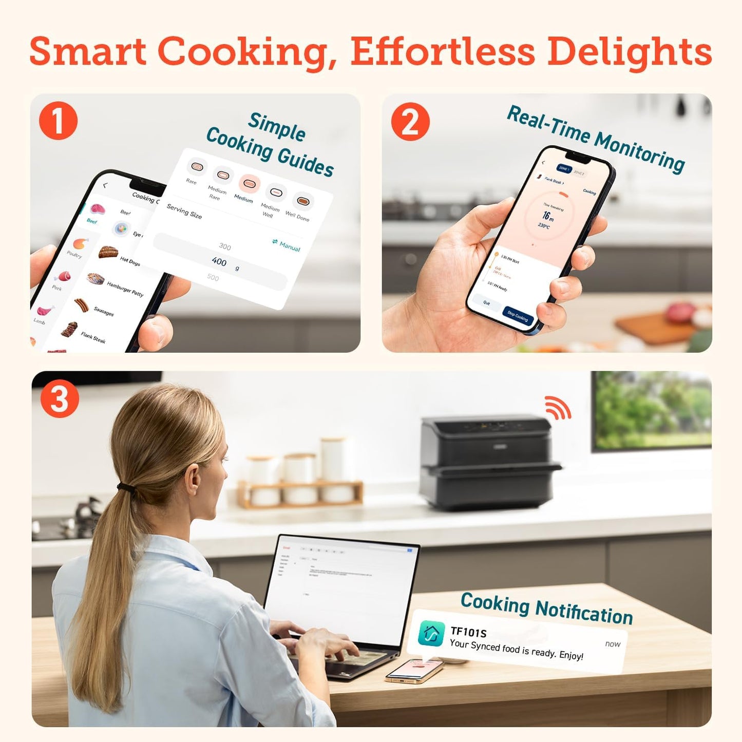 COSORI Dual Air Fryer 10L – Single & Double Zone, 8-in-1 Cooking, Smart Control