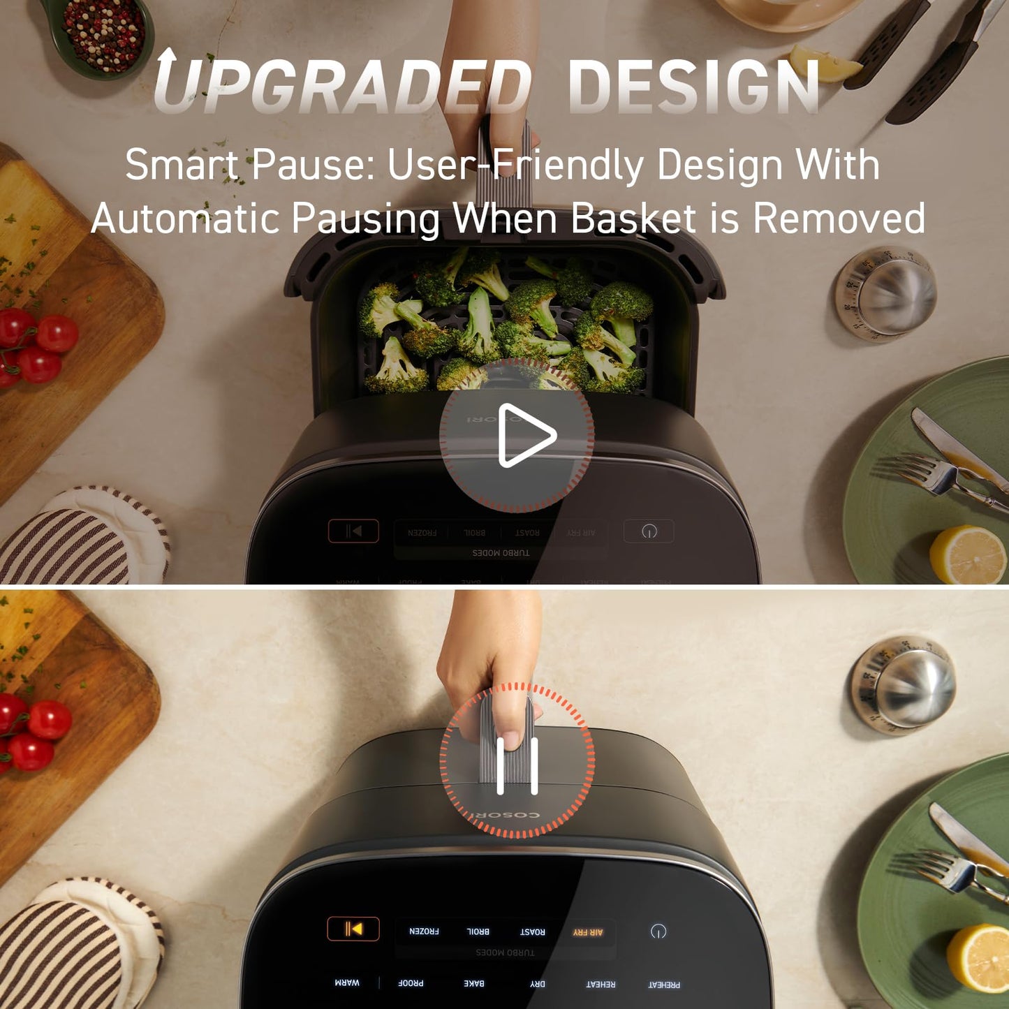 COSORI TurboBlaze 6L Air Fryer – Compact Design, 9 Functions, Energy Saving