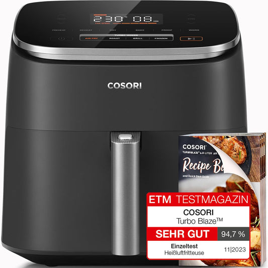 COSORI TurboBlaze 6L Air Fryer – Compact Design, 9 Functions, Energy Saving