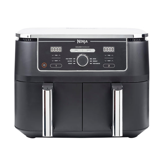 Ninja Foodi MAX Dual Zone Air Fryer – 9.5L, 2 Drawers, 6-in-1 Cooking, Black
