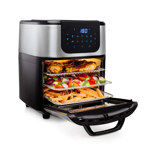 Princess 2-in-1 Air Fryer Oven DeLuxe 11L – Rotating Basket & Spit, 10 Programs