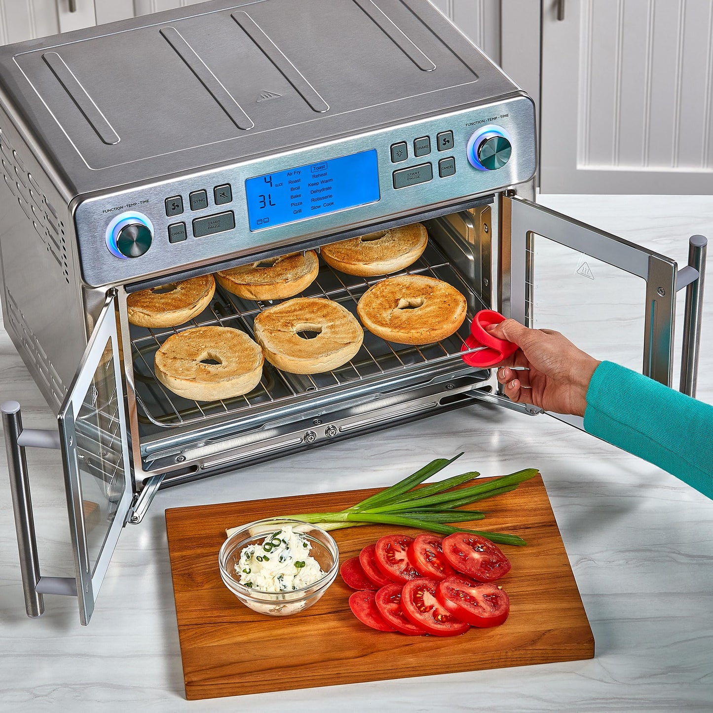 Emeril Lagasse Dual Zone 360 Air Fryer Oven with French Doors, 25-Quart Extra Large Countertop Convection Cooker